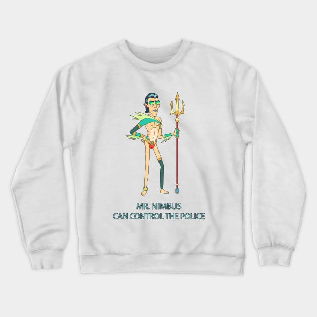 Mr. Nimbus Crewneck Sweatshirt by valentinahramov